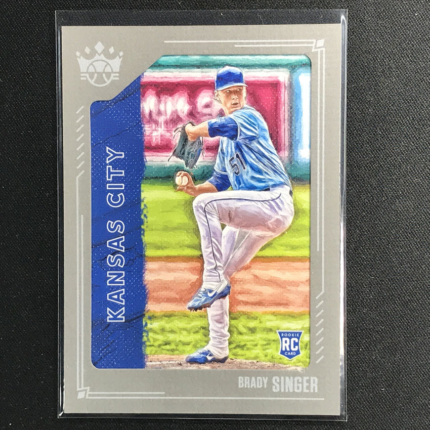 2021 Diamond Kings BRADY SINGER Rookie Short Print SP Gray Framed #133