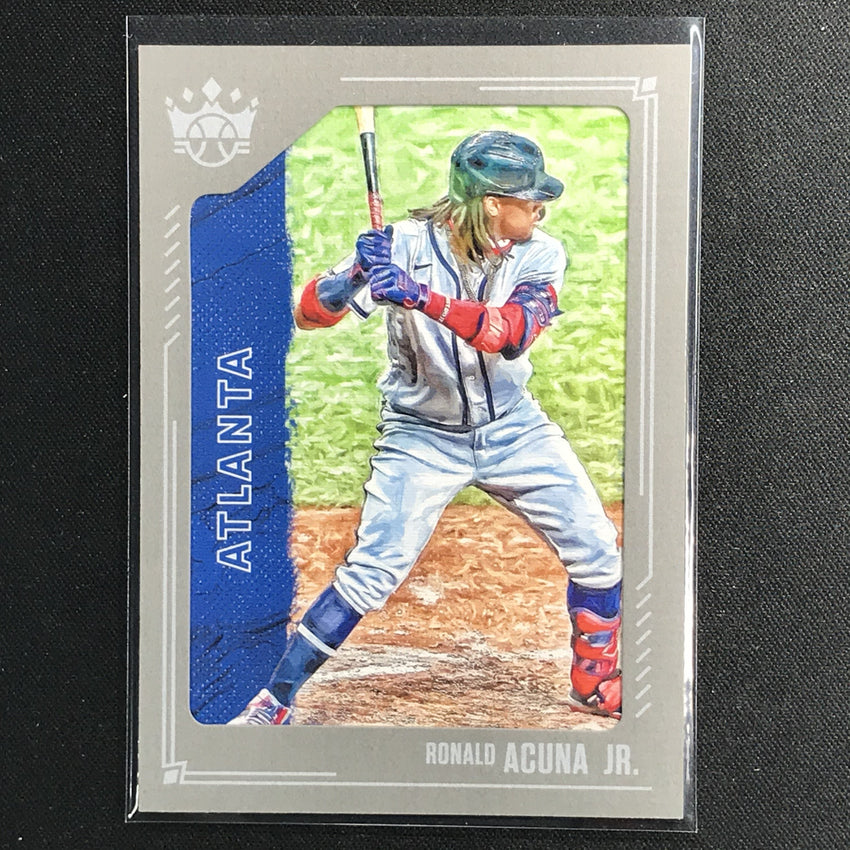 2021 Diamond Kings RONALD ACUNA JR. Short Print SP Gray Framed #166