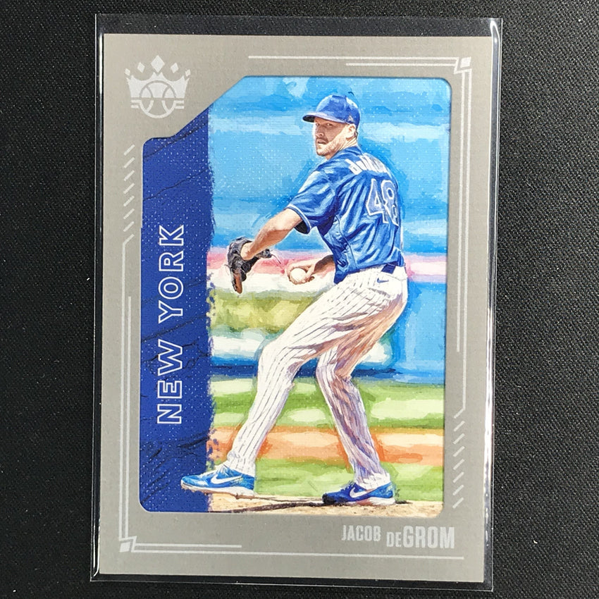 2021 Diamond Kings JACOB DEGROM Short Print SP Gray Framed #167