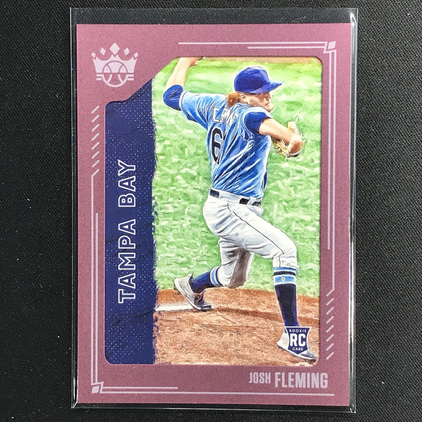 2021 Diamond Kings JOSH FLEMING Rookie Short Print SP Plum Framed #153