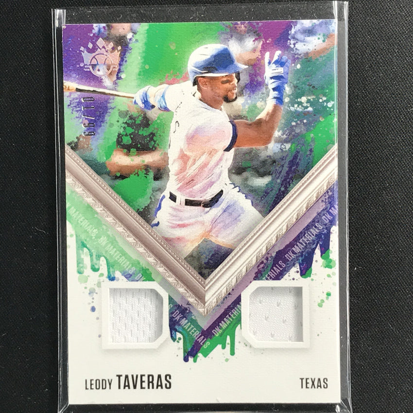 2021 Diamond Kings Leody Taveras Dk Materials Dual Jersey Holo Silver 1/99
