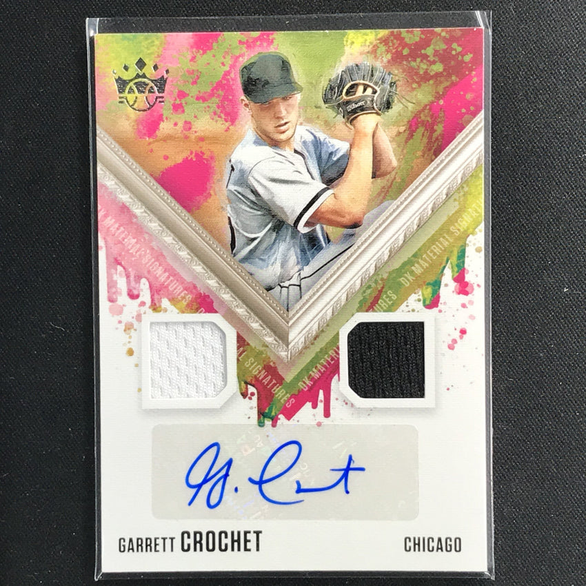 2021 Diamond Kings Garrett Crochet Dk Materials Dual Jersey Rookie Auto No Gc