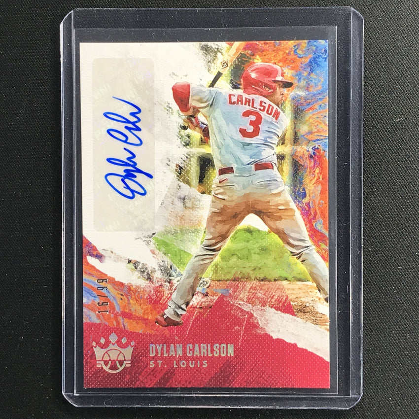 2021 Diamond Kings Dylan Carlson Dk Signatures Rookie Auto Holo Silver 16/99