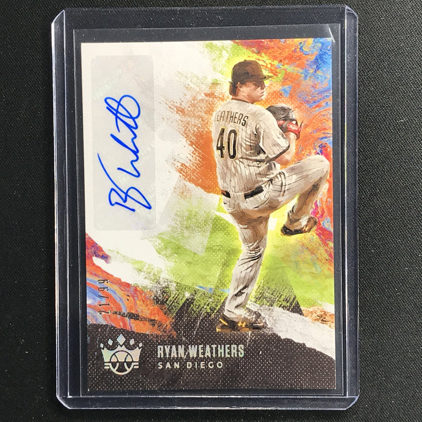 2021 Diamond Kings Ryan Weathers Dk Signatures Rookie Auto Holo Silver 21/99