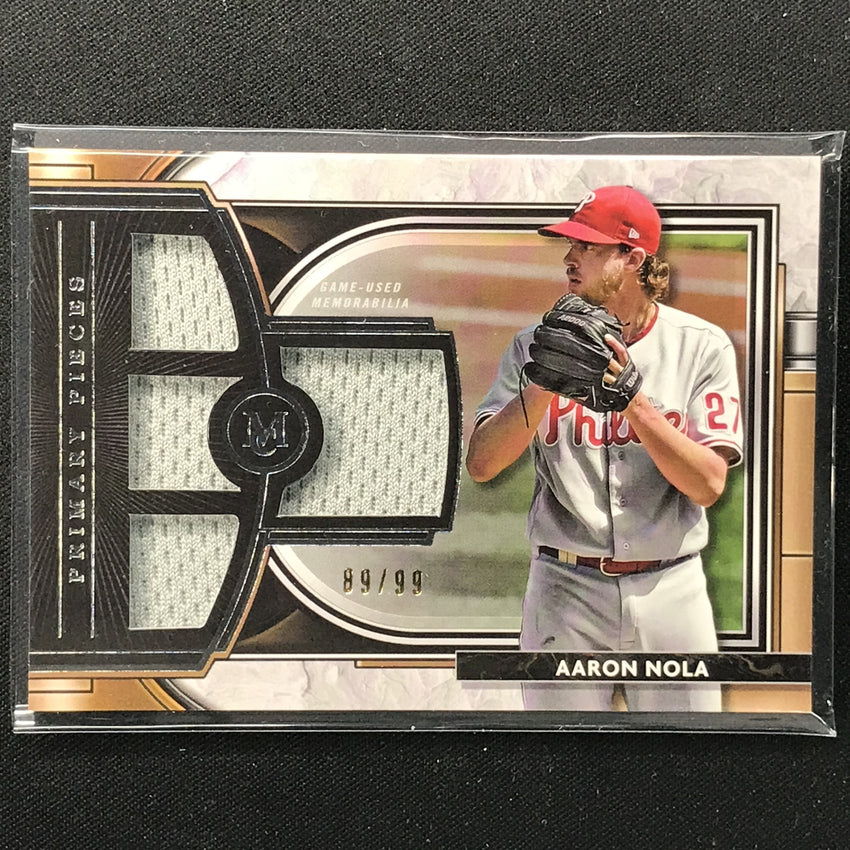 2021 Museum Collection Aaron Nola Primary Pieces Quad Relic Jersey 89/99