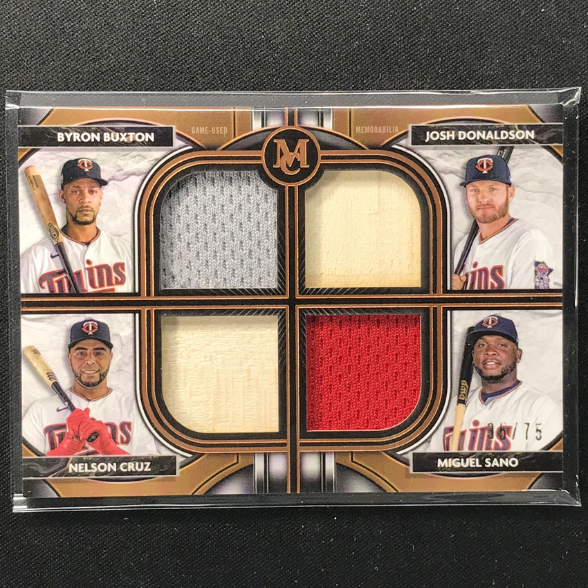 2021 Museum Collection Donaldson Cruz Buxton Sano Quad Relic Jersey 35/75