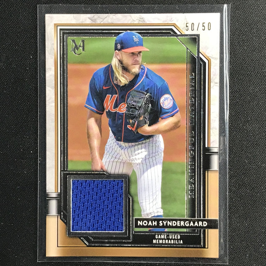 2021 Museum Collection Noah Syndergaard Meaningful Material Relic 50/50
