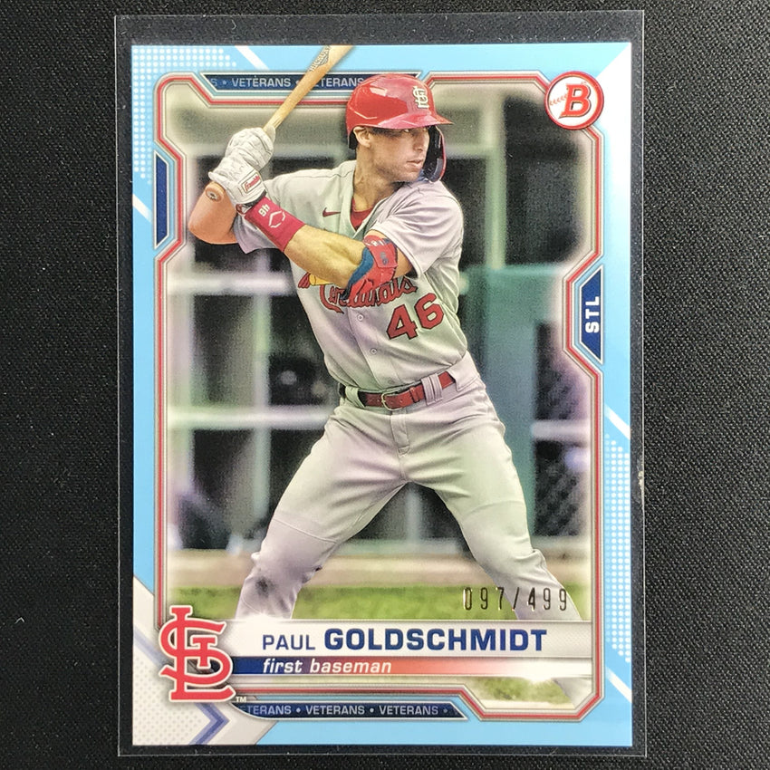 2021 Bowman Paul Goldschmidt Sky Blue Border /499