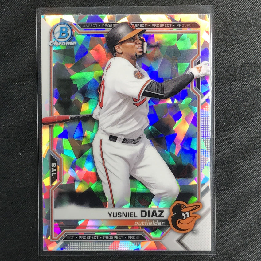 2021 Bowman Chrome YUSNIEL DIAZ Prospect Atomic Refractor #76