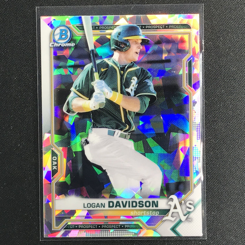 2021 Bowman Chrome LOGAN DAVIDSON Prospect Atomic Refractor #115