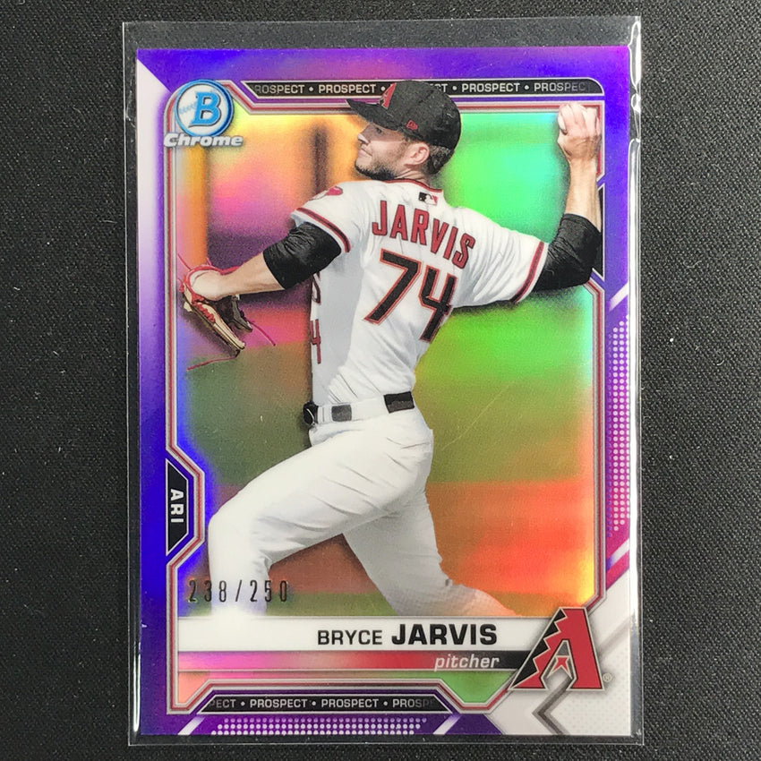 2021 Bowman Chrome Bryce Jarvis Prospect Purple Refractor /250