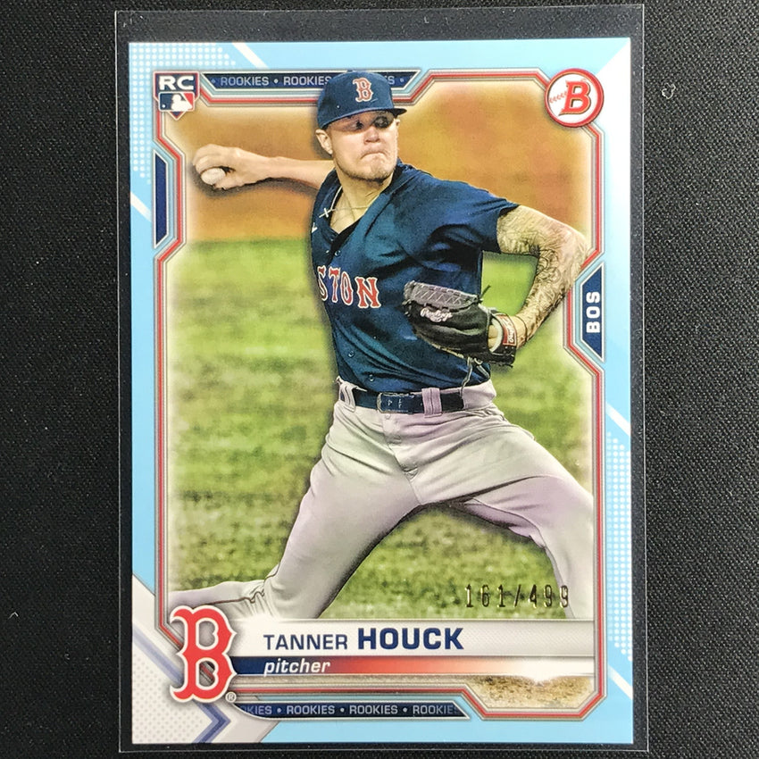 2021 Bowman Tanner Houck Rookie Sky Blue Border /499