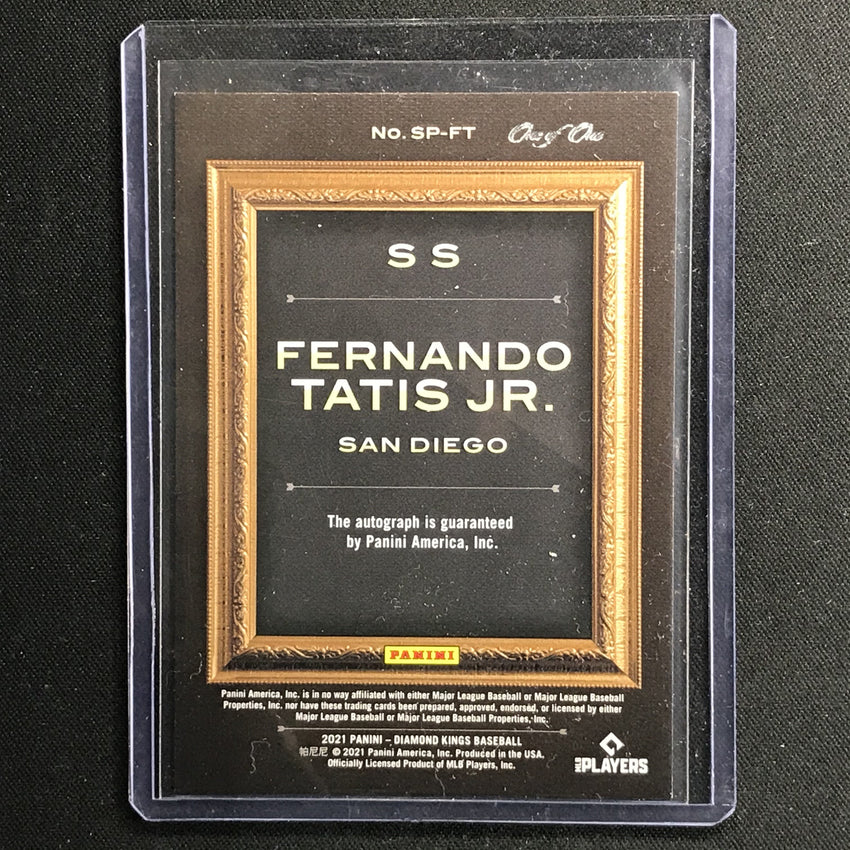2021 Diamond Kings Fernando Tatis Jr. Signature Portraits Auto Masterpiece 1/1