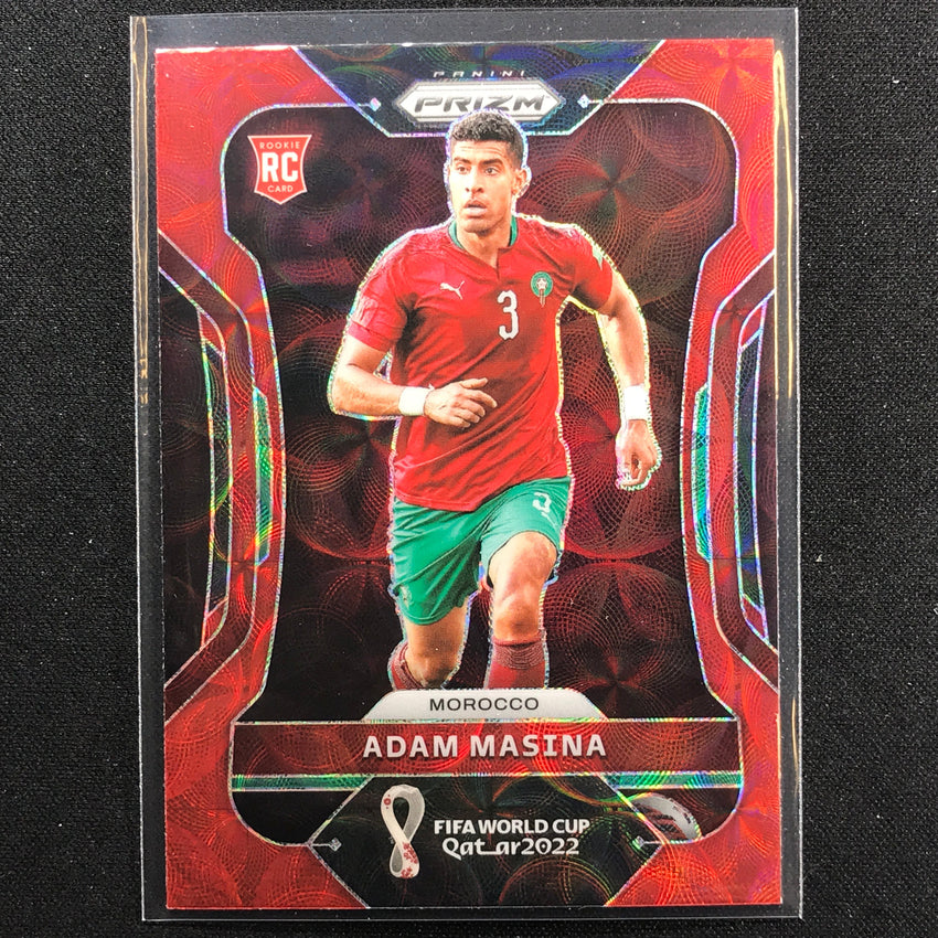 2022 Prizm FIFA World Cup Qatar ADAM MASINA Rookie Choice Red Scope #237