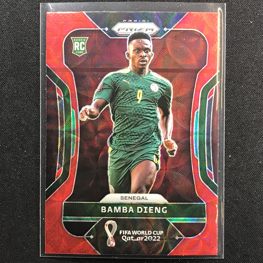 2022 Prizm FIFA World Cup Qatar BAMBA DIENG Rookie Choice Red Scope #245