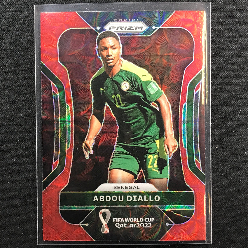 2022 Prizm FIFA World Cup Qatar ABDOU DIALLO Choice Red Scope #251