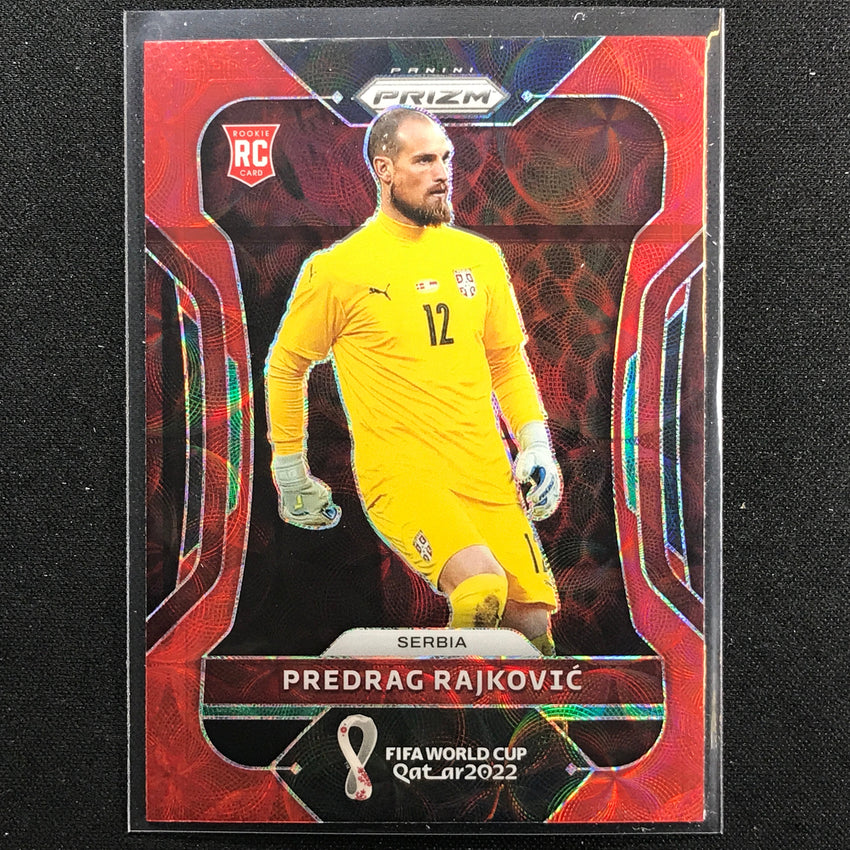 2022 Prizm Fifa World Cup Qatar Predrag Rajkovic Rookie Choice Red Scope No 258