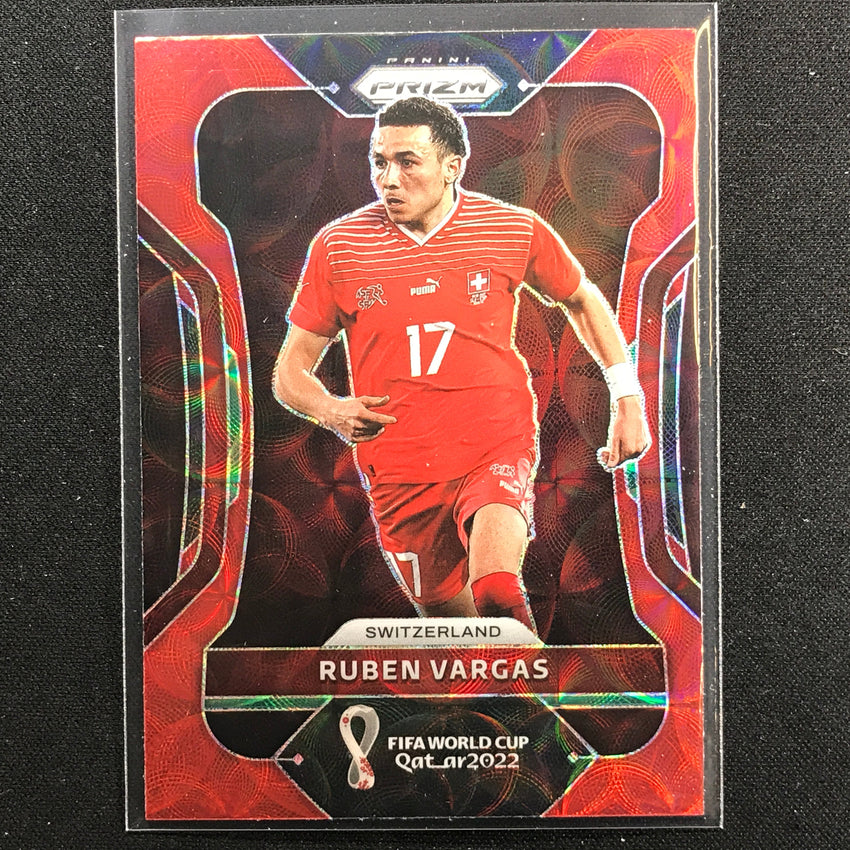 2022 Prizm FIFA World Cup Qatar RUBEN VARGAS Choice Red Scope #270
