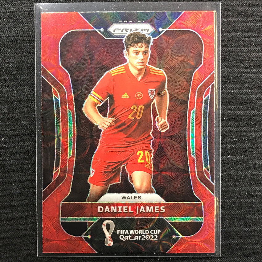 2022 Prizm FIFA World Cup Qatar DANIEL JAMES Choice Red Scope #296