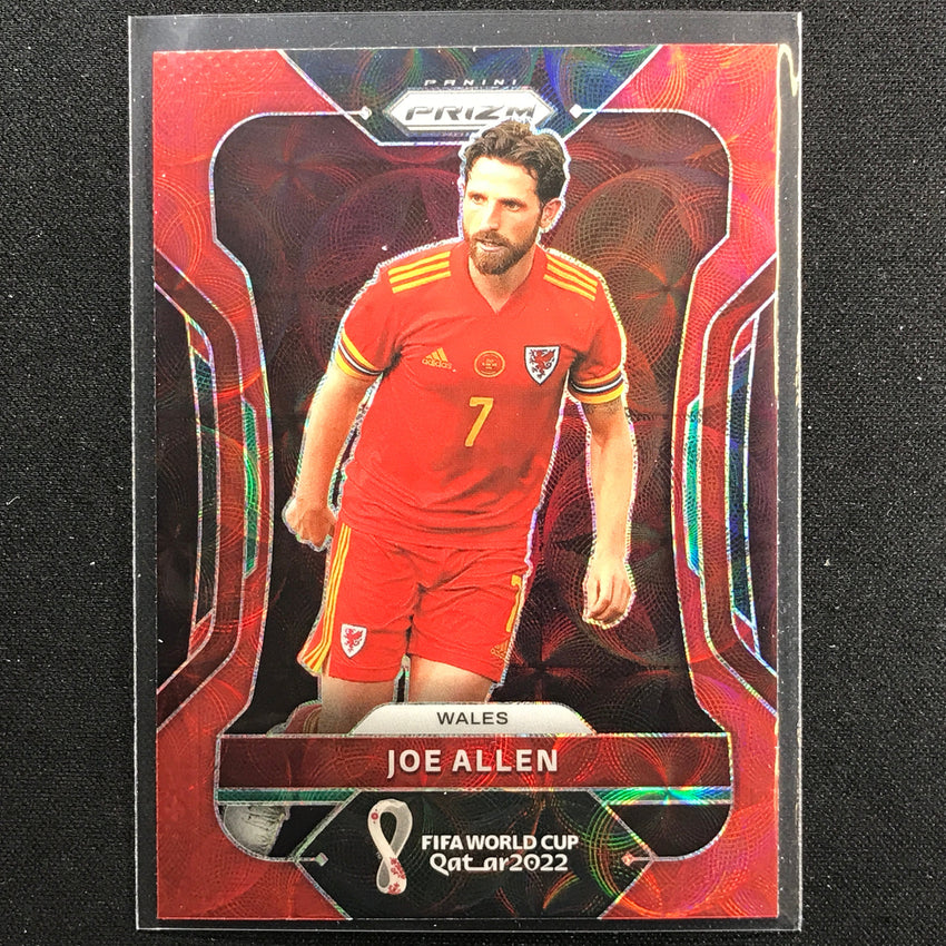 2022 Prizm FIFA World Cup Qatar JOE ALLEN Choice Red Scope #299