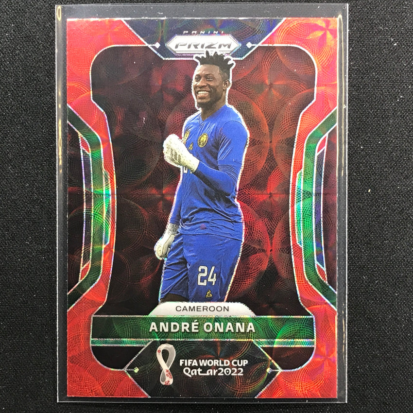 2022 Prizm FIFA World Cup Qatar ANDRE ONANA Choice Red Scope #37