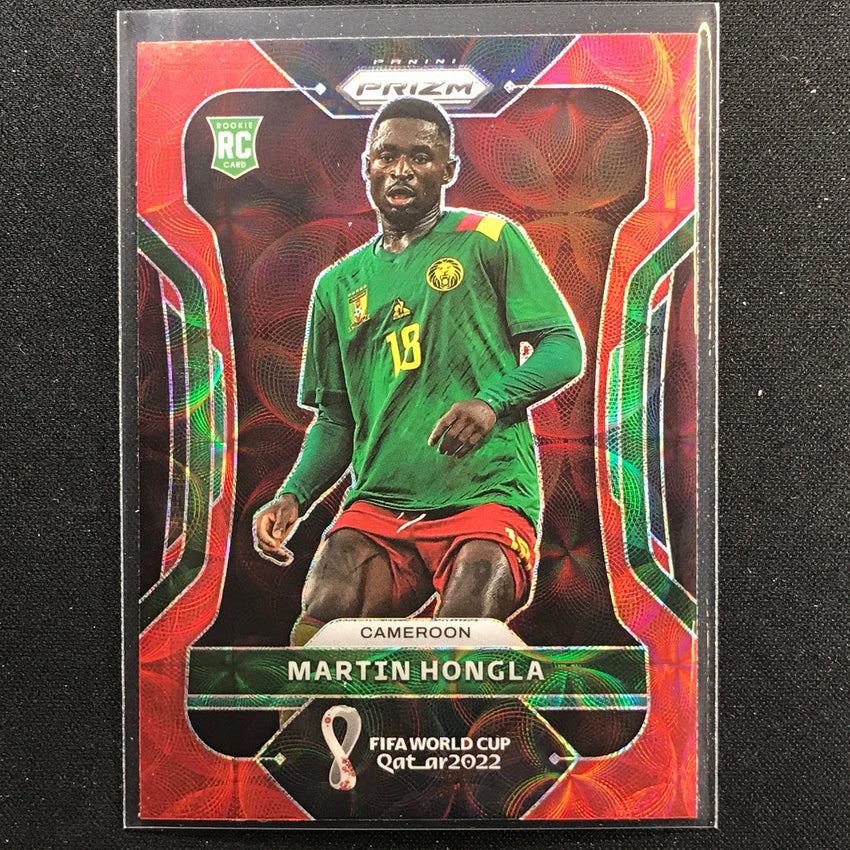 2022 Prizm FIFA World Cup Qatar MARTIN HONGLA Rookie Choice Red Scope #42