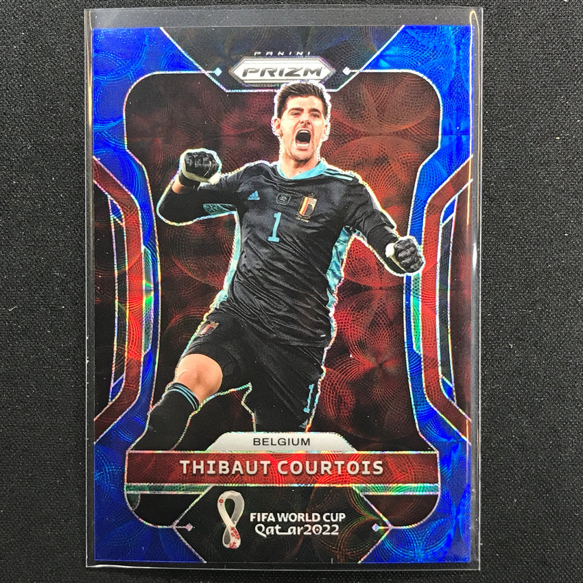 2022 Prizm Fifa World Cup Qatar Thibaut Courtois Choice Blue 51/135