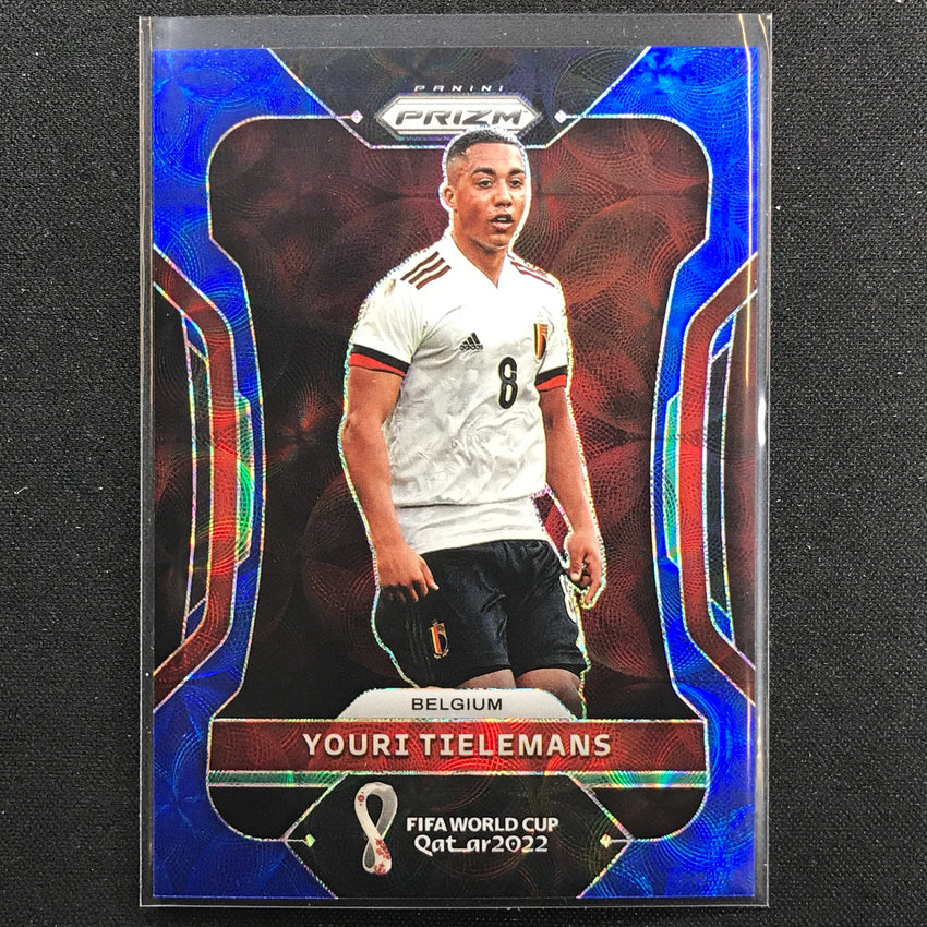 2022 Prizm Fifa World Cup Qatar Youri Tielemans Choice Blue 29/135