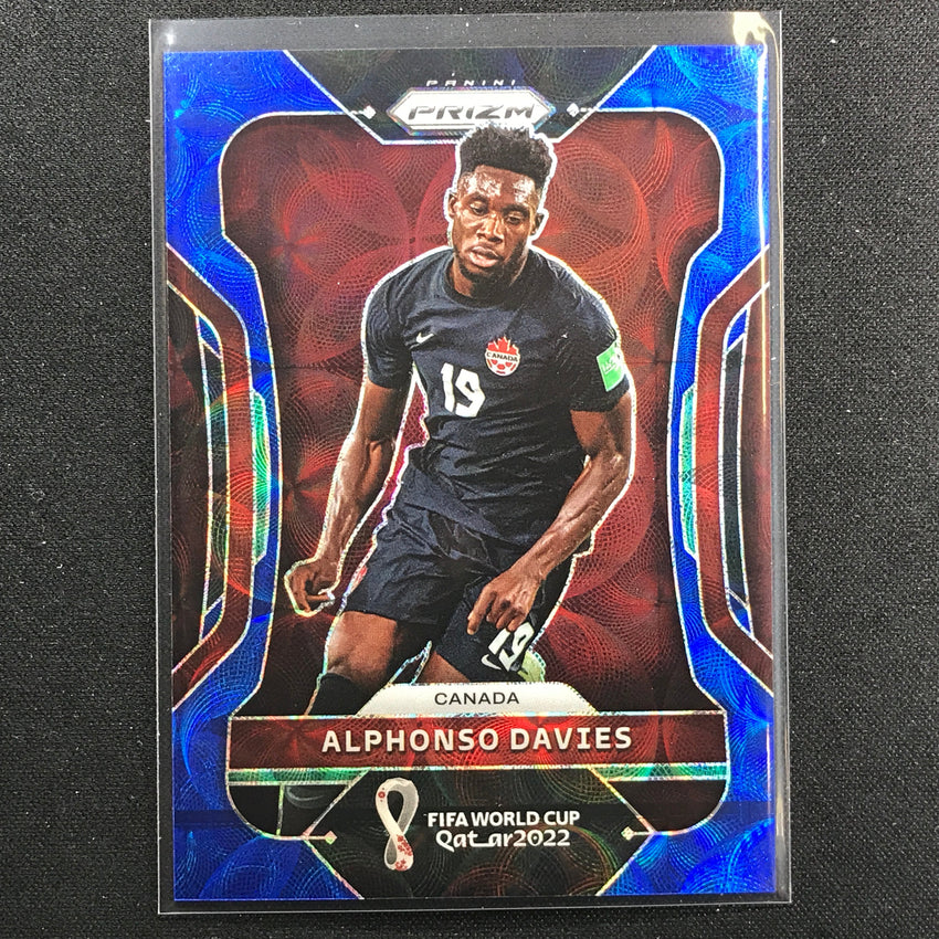 2022 Prizm Fifa World Cup Qatar Alphonso Davies Choice Blue 104/135