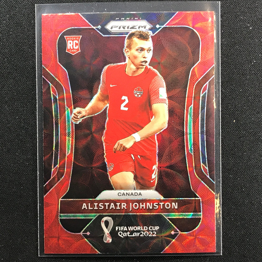 2022 Prizm FIFA World Cup Qatar ALISTAIR JOHNSTON Rookie Choice Red Scope #45