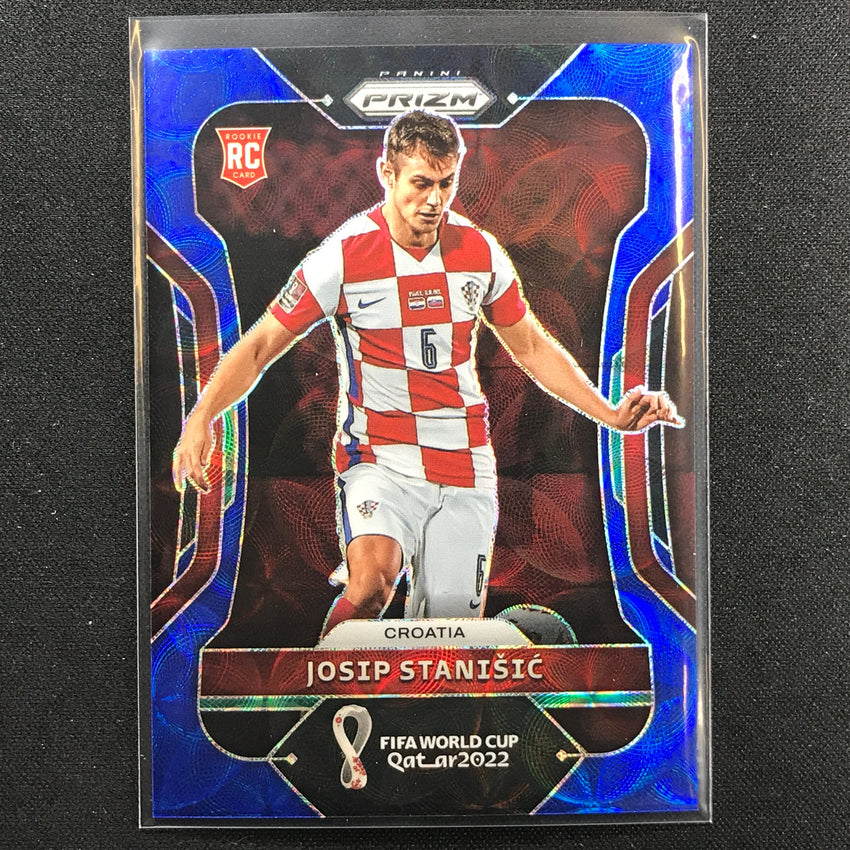 2022 Prizm Fifa World Cup Qatar Josip Stanisic Rookie Choice Blue 94/135