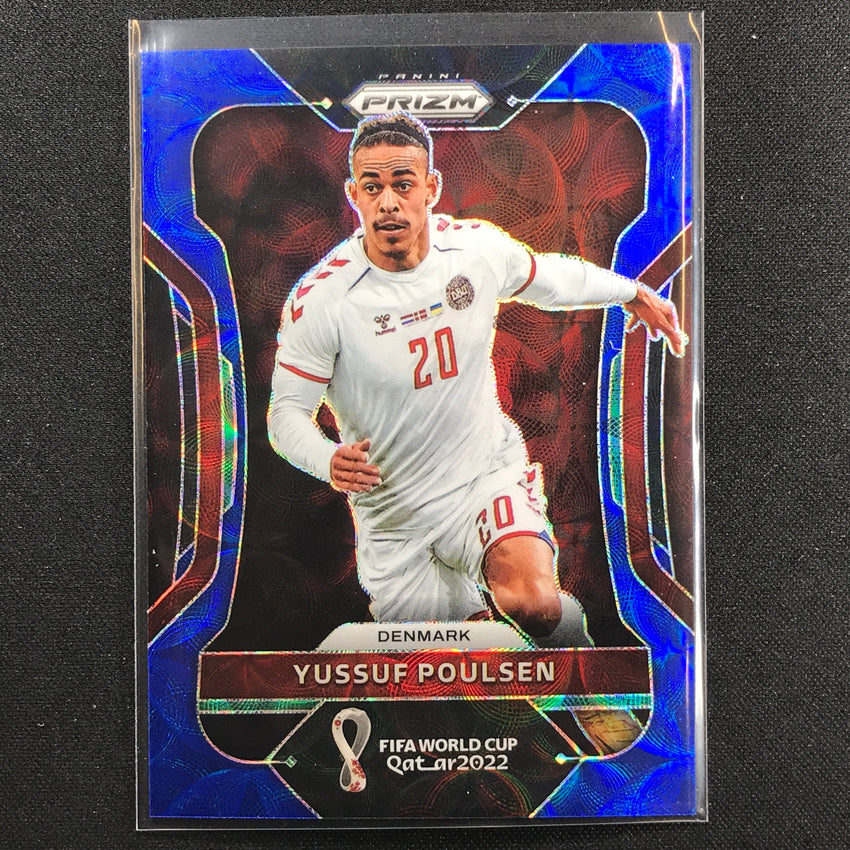 2022 Prizm Fifa World Cup Qatar Yussuf Poulsen Choice Blue 81/135