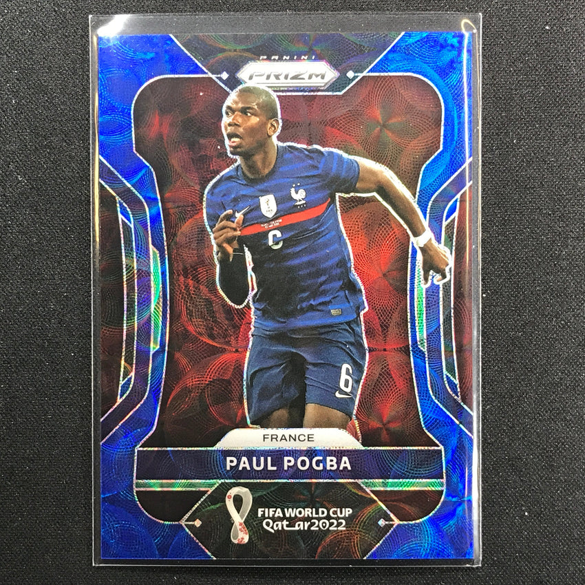 2022 Prizm FIFA World Cup Qatar PAUL POGBA Choice Blue 89/135