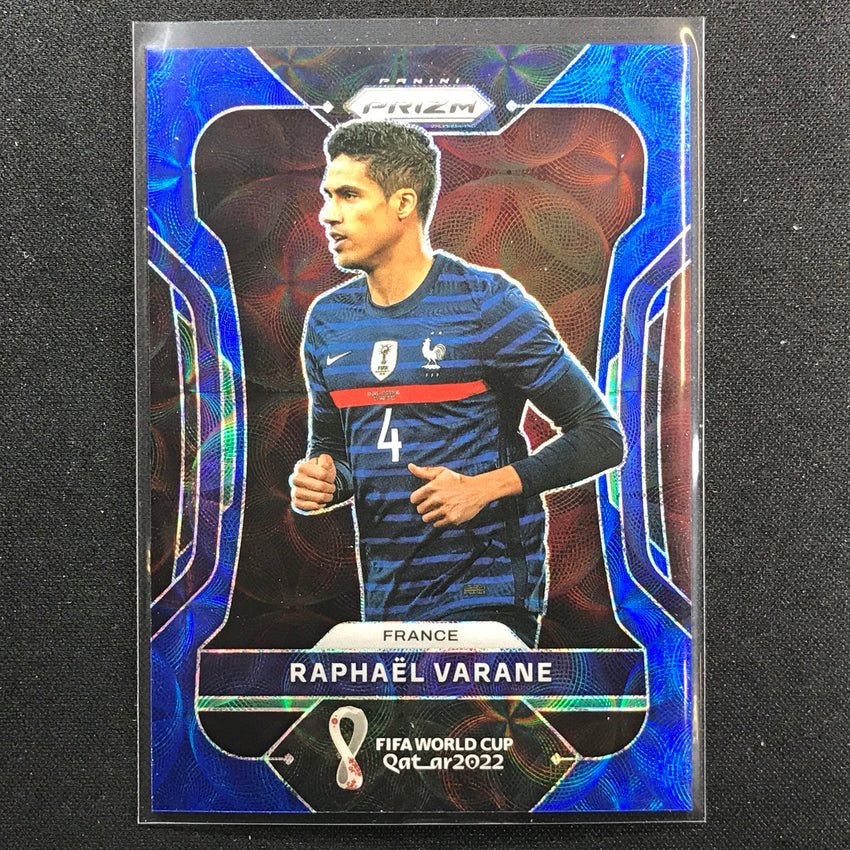 2022 Prizm Fifa World Cup Qatar Raphael Varane Choice Blue 114/135