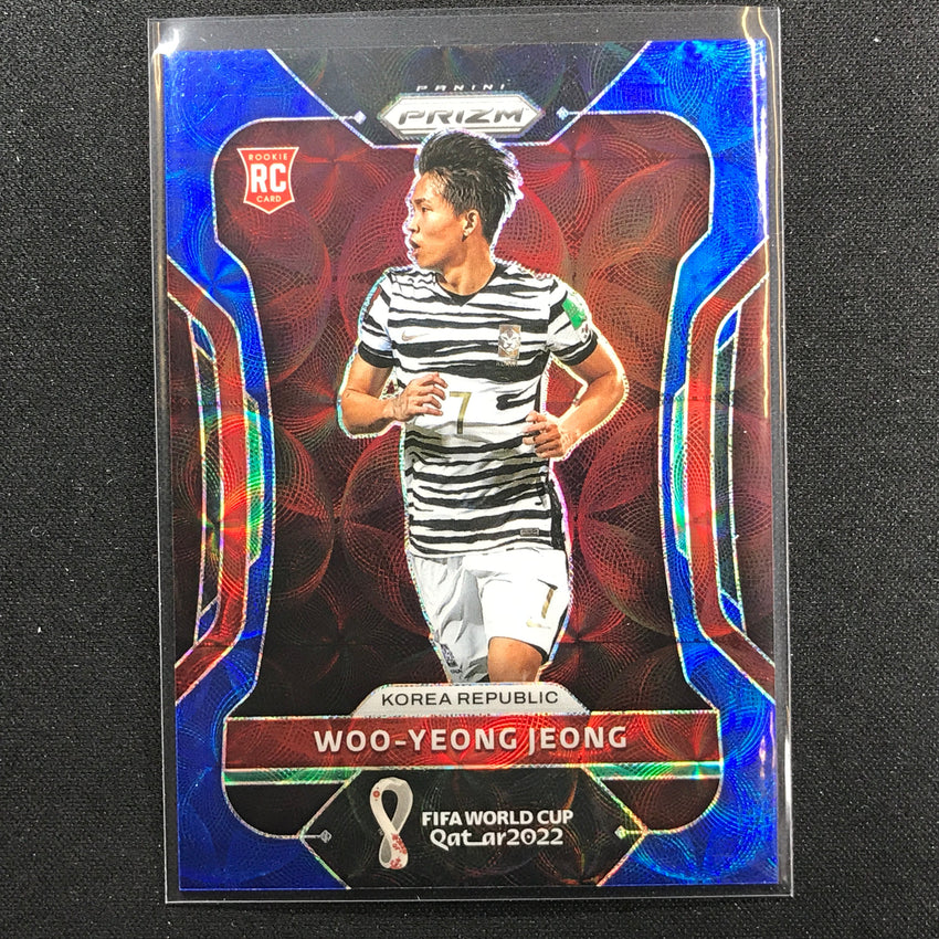 2022 Prizm Fifa World Cup Qatar Woo-yeong Jeong Rookie Choice Blue 121/135