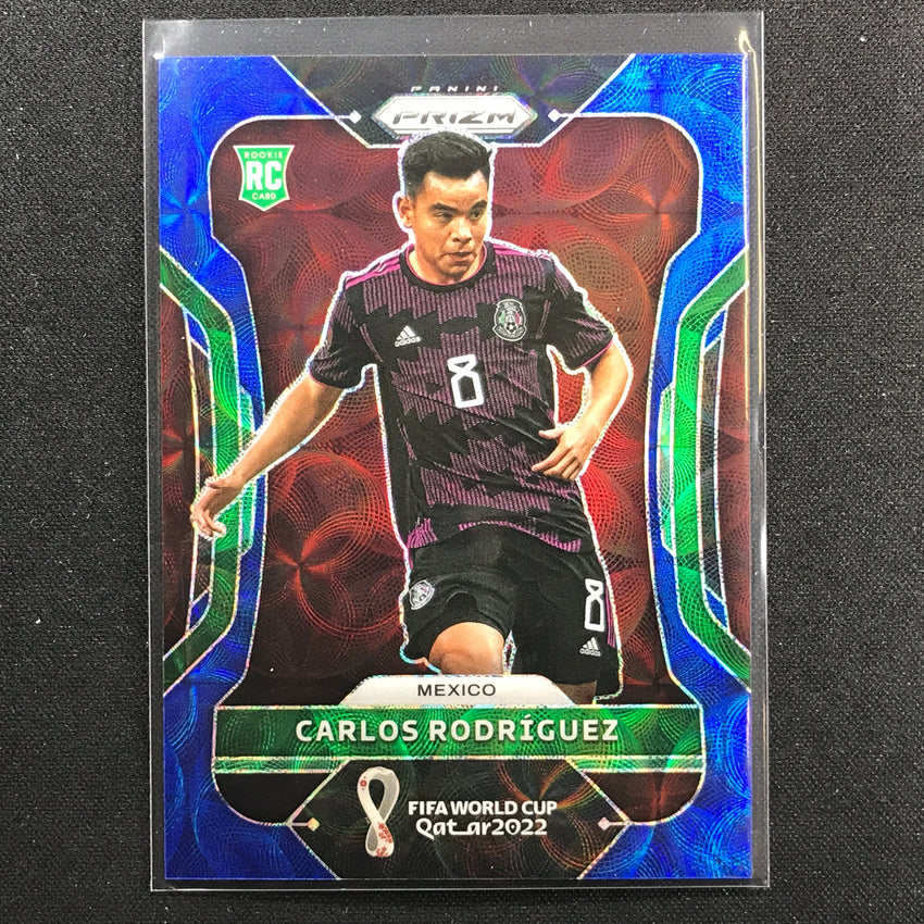 2022 Prizm Fifa World Cup Qatar Carlos Rodriguez Rookie Choice Blue 72/135