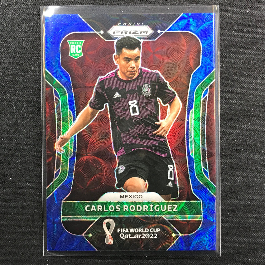 2022 Prizm Fifa World Cup Qatar Carlos Rodriguez Rookie Choice Blue 68/135