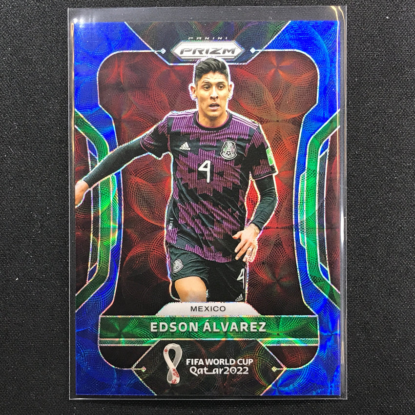 2022 Prizm Fifa World Cup Qatar Edson Alvarez Choice Blue 56/135