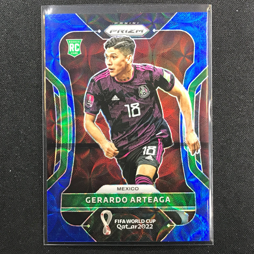 2022 Prizm Fifa World Cup Qatar Gerardo Arteaga Rookie Choice Blue 114/135
