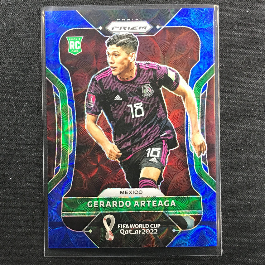 2022 Prizm Fifa World Cup Qatar Gerardo Arteaga Rookie Choice Blue 35/135