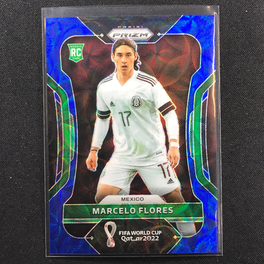 2022 Prizm Fifa World Cup Qatar Marcelo Flores Rookie Choice Blue 9/135