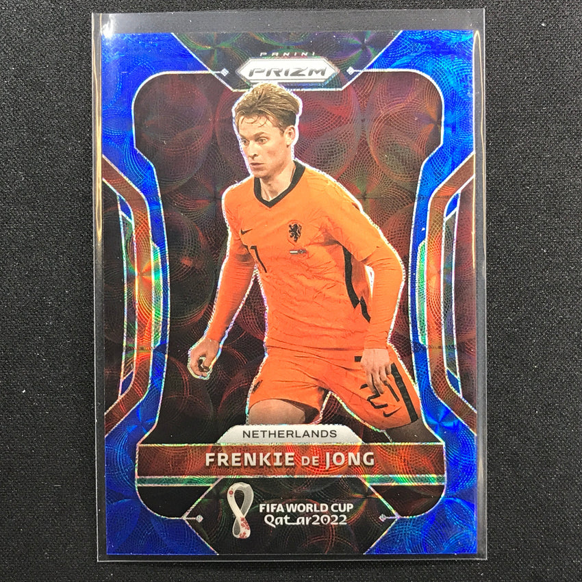 2022 Prizm Fifa World Cup Qatar Frenkie De Jong Choice Blue 116/135