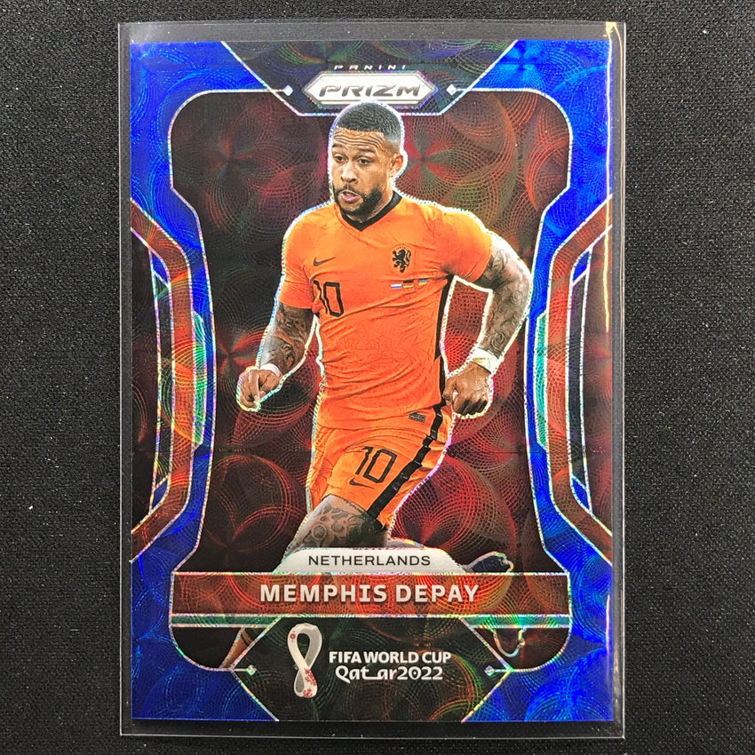 2022 Prizm FIFA World Cup Qatar MEMPHIS DEPAY Choice Blue 59/135