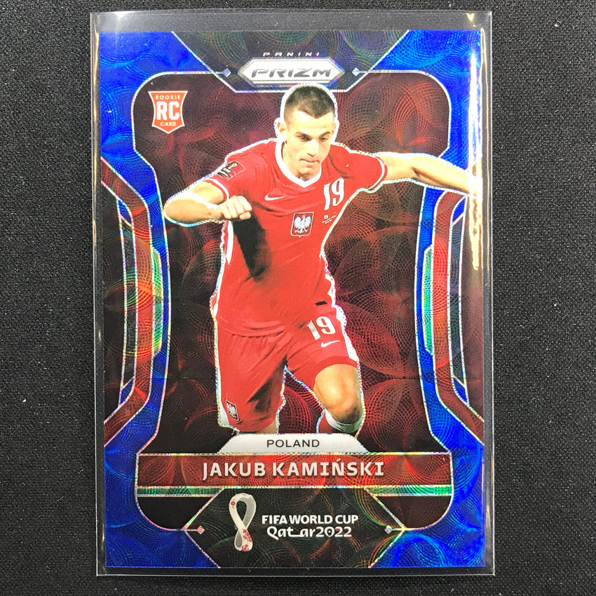 2022 Prizm Fifa World Cup Qatar Jakub Kaminski Rookie Choice Blue 110/135