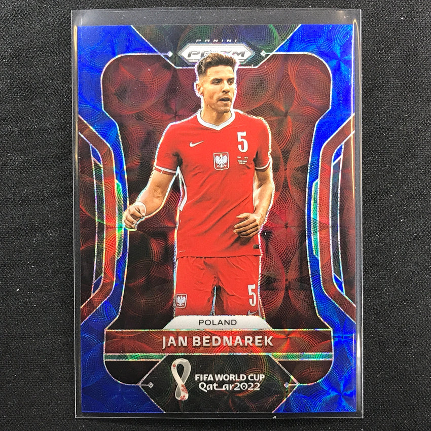 2022 Prizm Fifa World Cup Qatar Jan Bednarek Choice Blue 7/135