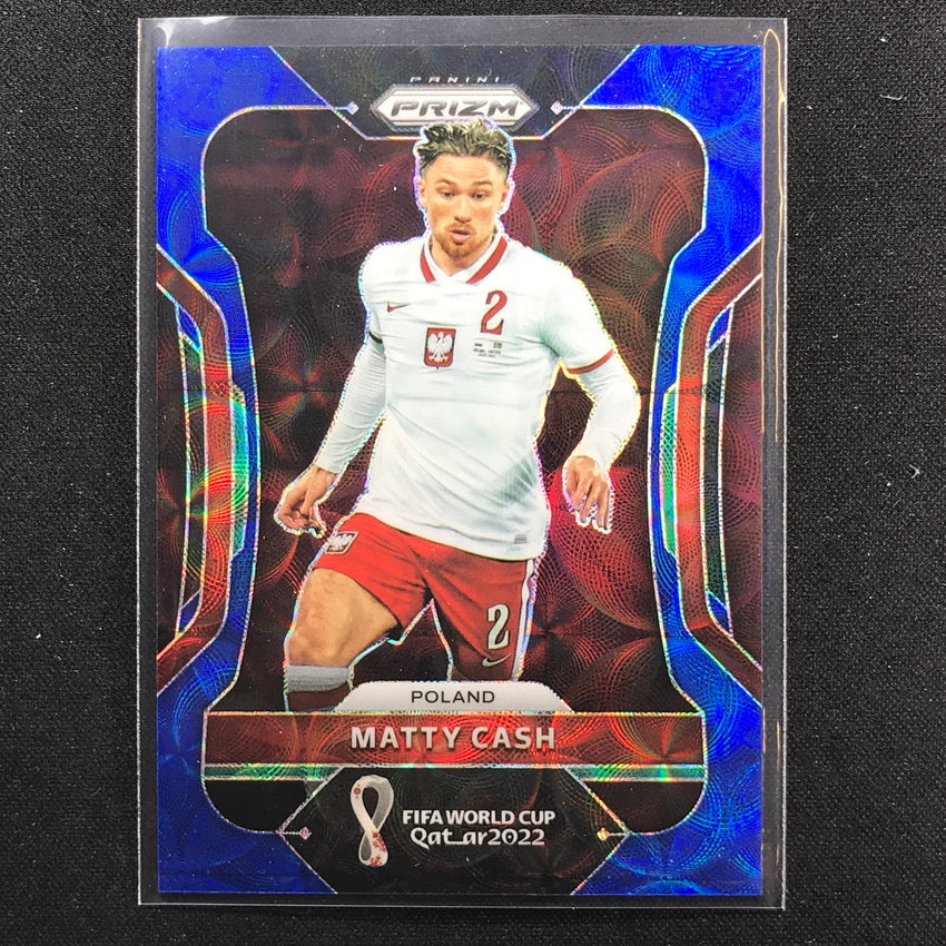 2022 Prizm Fifa World Cup Qatar Matty Cash Choice Blue 91/135