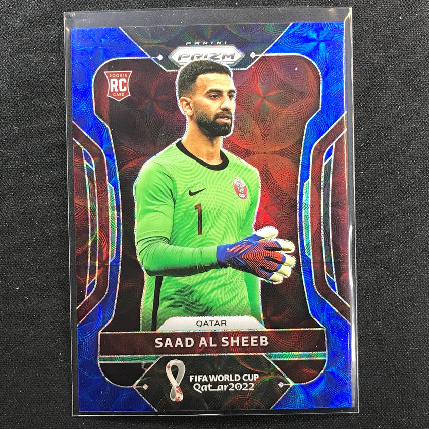 2022 Prizm Fifa World Cup Qatar Saad Al Sheeb Rookie Choice Blue 10/135