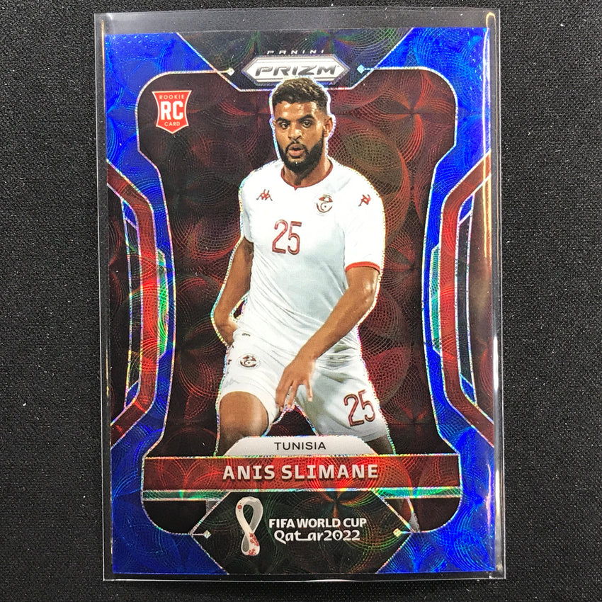 2022 Prizm Fifa World Cup Qatar Anis Slimane Rookie Choice Blue 74/135