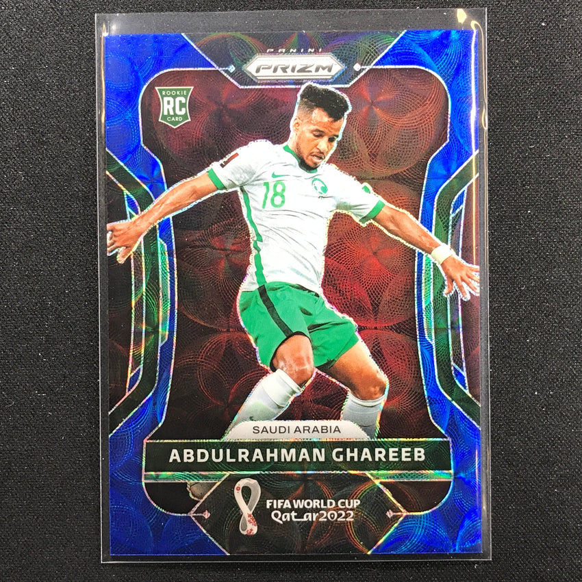2022 Prizm Fifa World Cup Qatar Abdulrahman Ghareeb Rookie Choice Blue 3/135