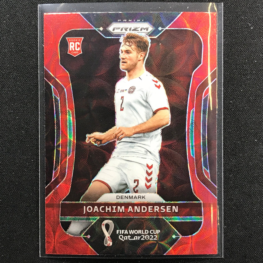2022 Prizm FIFA World Cup Qatar JOACHIM ANDERSEN Rookie Choice Red Scope #69